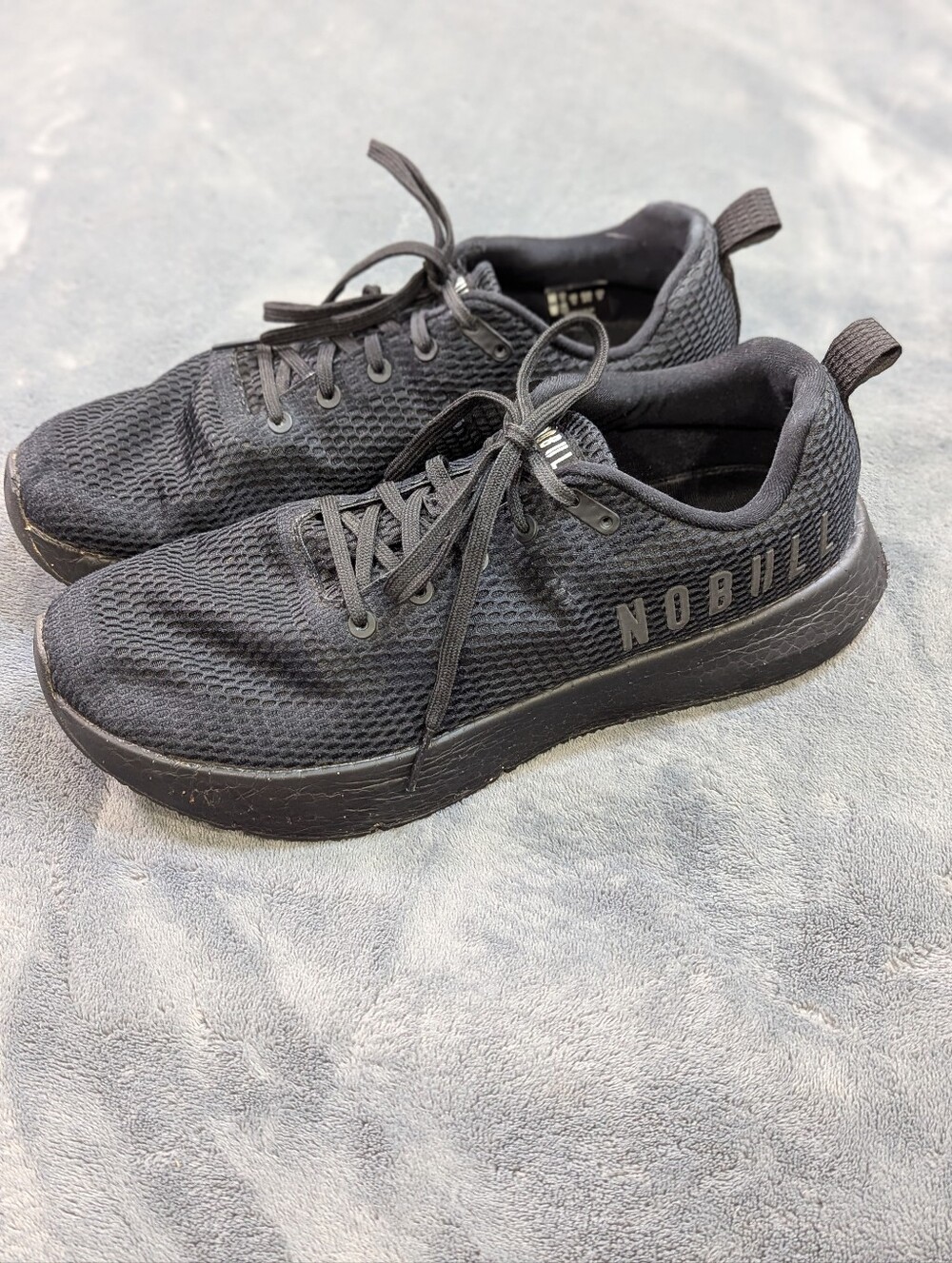 NOBULL Superfabric Crossfit Trainer Triple Black Sneakers Men’s Sz 13 Women 14.5
